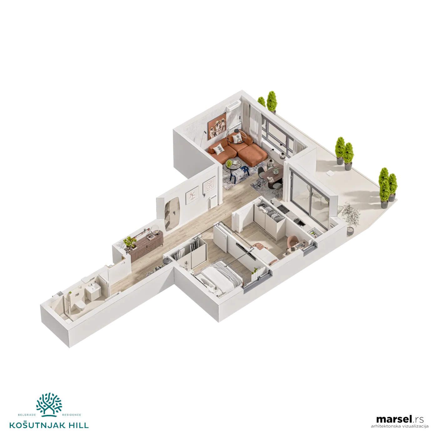3D osnova, ugao 3